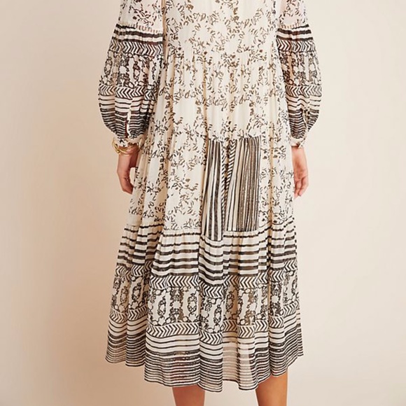 Anthropologie Talulah Tiered Midi Dress - Picture 4 of 8